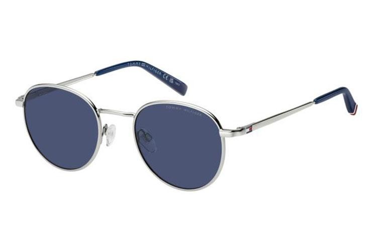 Okulary przeciwsłoneczne Tommy Hilfiger TH2217/S 010/KU Okrągłe Srebrne