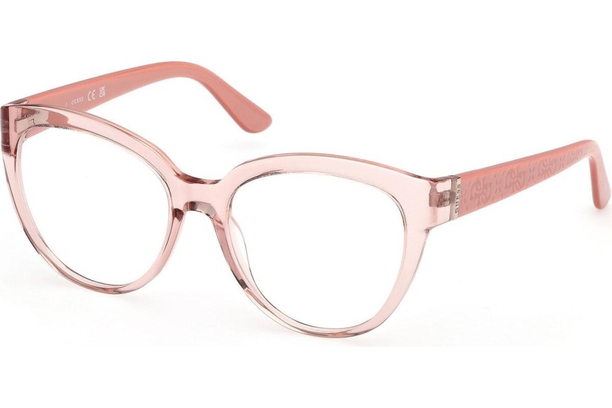 Okulary korekcyjne Guess GU50232 072 Kocie oczy Różowe