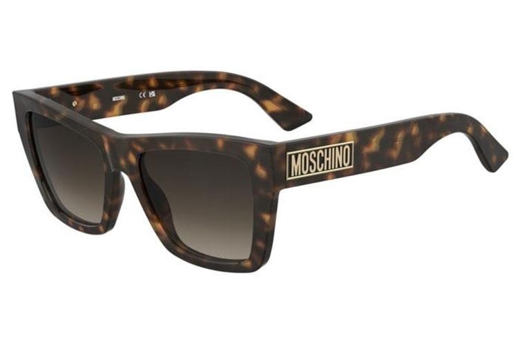 Okulary przeciwsłoneczne Moschino MOS181/S 086/HA Kocie oczy Havana