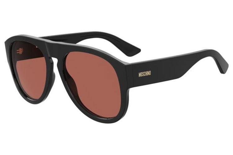 Okulary przeciwsłoneczne Moschino MOS176/S 807/U1 Pilotki (Aviator) Czarne