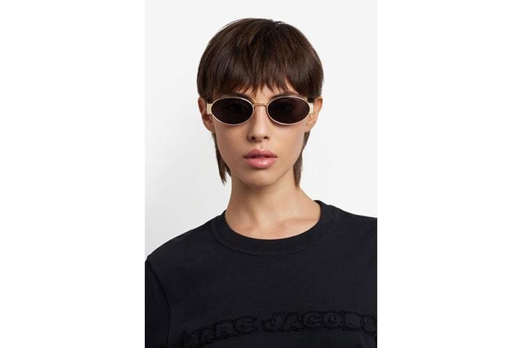 Okulary przeciwsłoneczne Marc Jacobs MARC806/S RHL/IR Owalne Złote