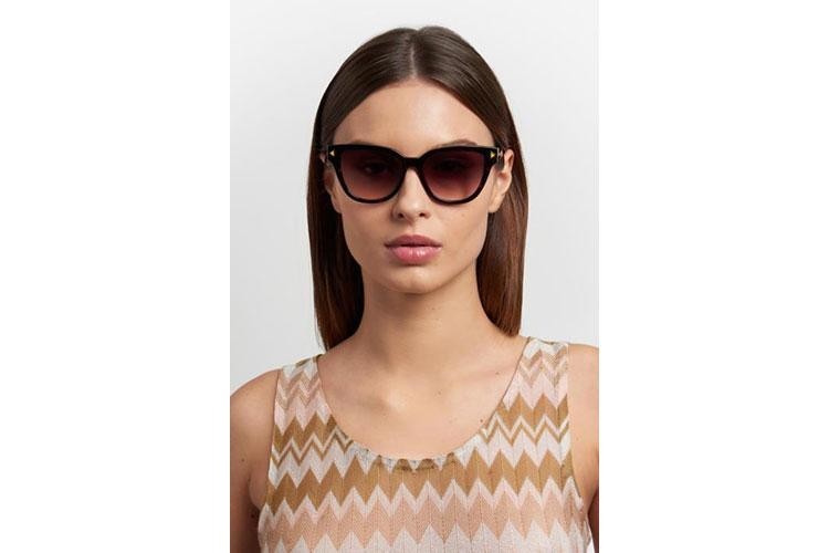 Okulary przeciwsłoneczne Missoni MIS0237/S 086/HA Kocie oczy Havana