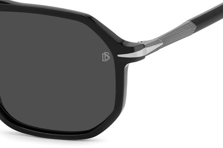 Okulary przeciwsłoneczne David Beckham DB1172/S ANS/M9 Polarized Kwadratowe Czarne