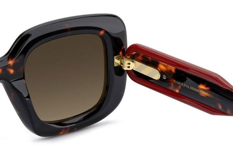 Okulary przeciwsłoneczne Carolina Herrera HER0313/S 086/HA Kocie oczy Havana