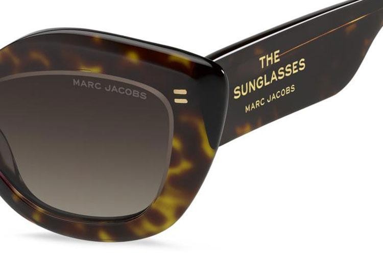 Okulary przeciwsłoneczne Marc Jacobs MARC800/S AIO/HA Kocie oczy Havana