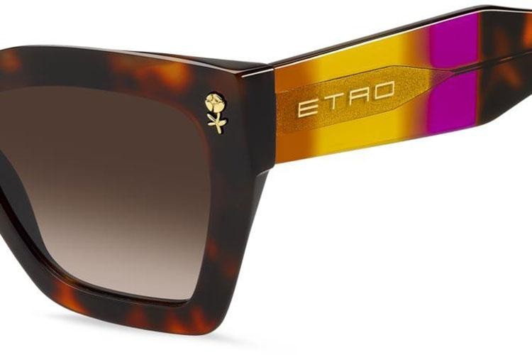 Okulary przeciwsłoneczne Etro ETRO0090/S 086/HA Kocie oczy Havana