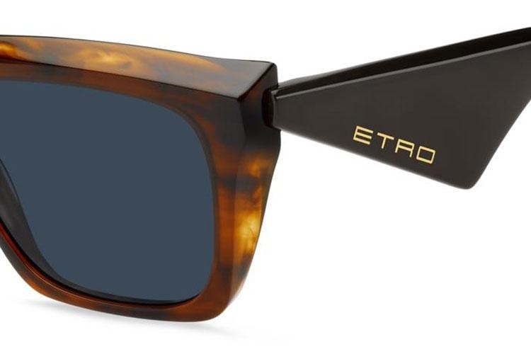 Okulary przeciwsłoneczne Etro ETRO0095/S EX4/KU Kocie oczy Havana