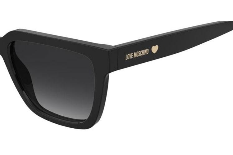 Okulary przeciwsłoneczne Love Moschino MOL087/S 807/9O Kwadratowe Czarne