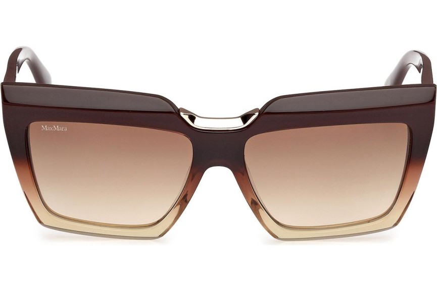 Okulary przeciwsłoneczne Max Mara Spark-7 MM0137 50F Kocie oczy Brązowe