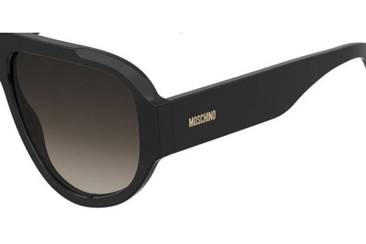 Okulary przeciwsłoneczne Moschino MOS183/S 807/HA Pilotki (Aviator) Czarne