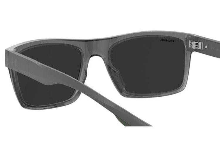 Okulary przeciwsłoneczne Under Armour UAACETECH 63M/M9 Polarized Kwadratowe Szare