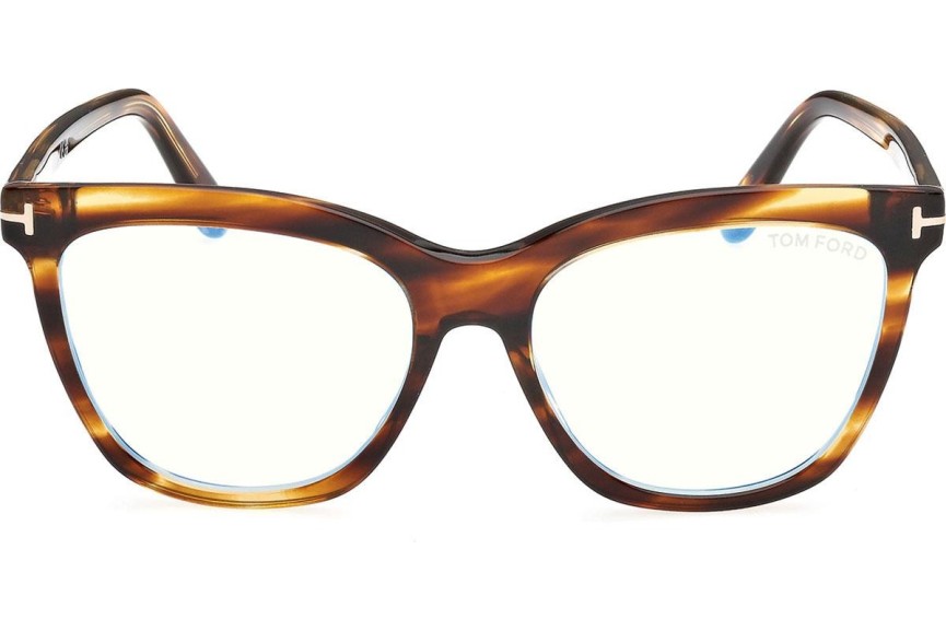 Okulary korekcyjne Tom Ford FT6042-B 055 Kocie oczy Havana