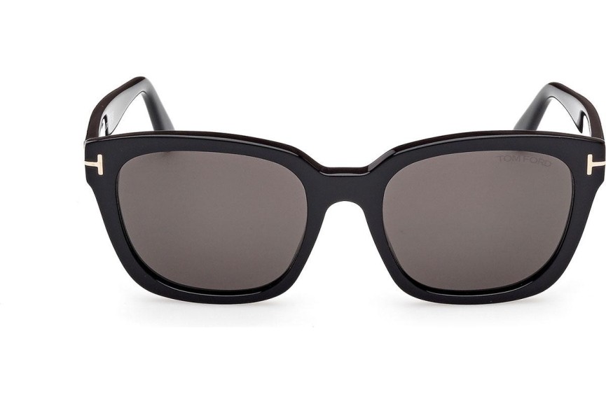 Okulary przeciwsłoneczne Tom Ford Haylay FT1216 01A Kwadratowe Czarne