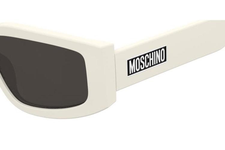 Okulary przeciwsłoneczne Moschino MOS186/S SZJ/IR Kocie oczy Białe