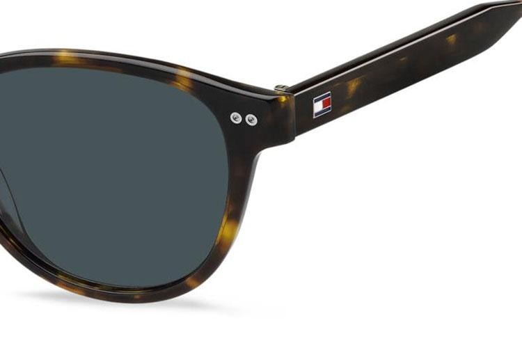 Okulary przeciwsłoneczne Tommy Hilfiger TH2186/S 086/KU Okrągłe Havana