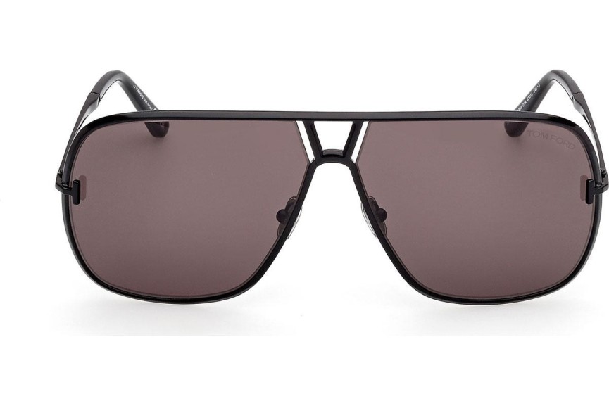 Okulary przeciwsłoneczne Tom Ford Stavros FT1204 01A Kwadratowe Czarne