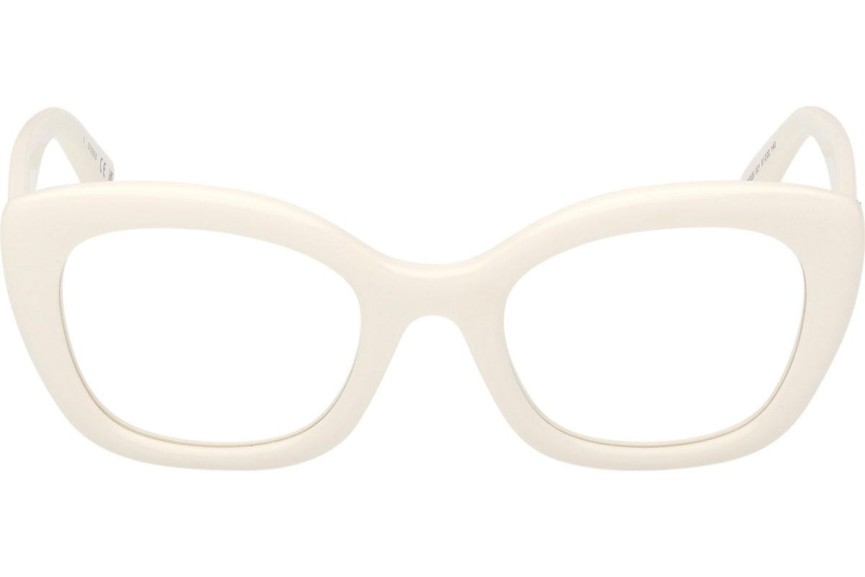 Okulary korekcyjne Guess GU50225 021 Kocie oczy Białe