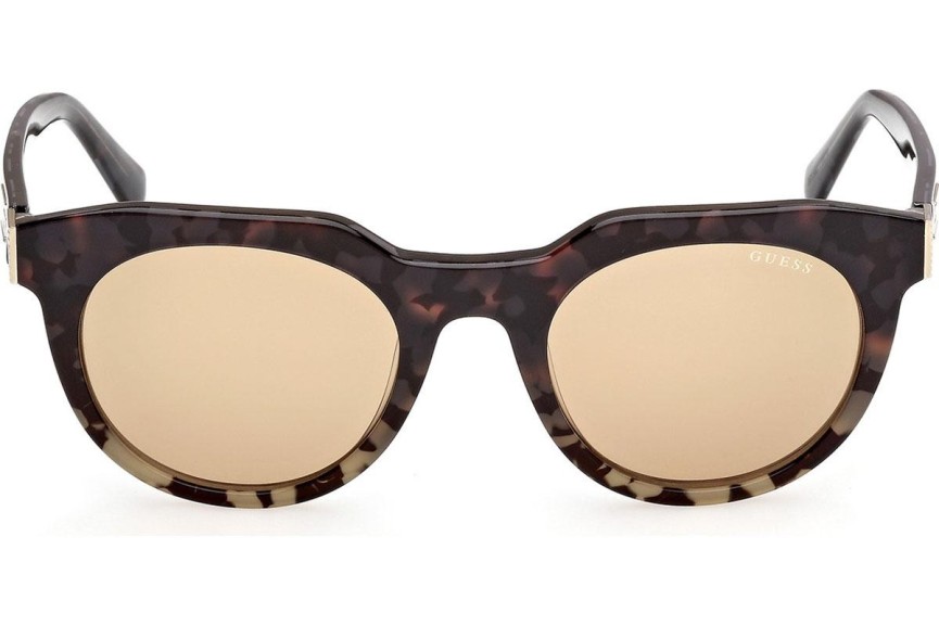 Okulary przeciwsłoneczne Guess GU00214 56E Okrągłe Havana