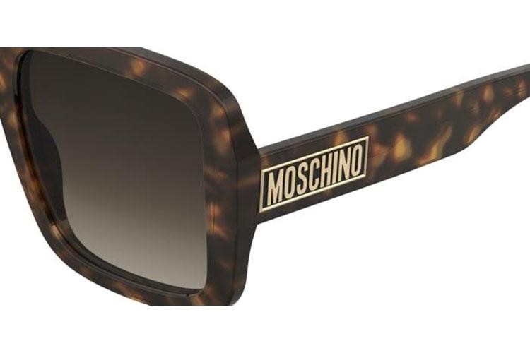 Okulary przeciwsłoneczne Moschino MOS180/S 086/HA Kwadratowe Havana