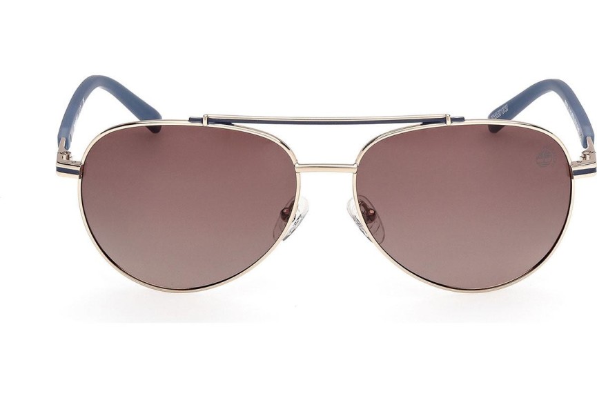 Okulary przeciwsłoneczne Timberland TB00039 32H Polarized Pilotki (Aviator) Złote