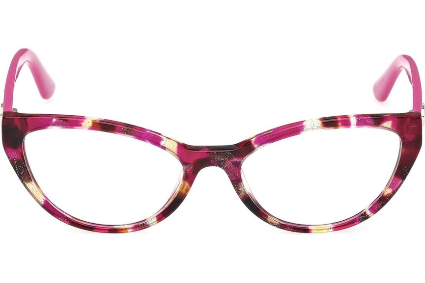 Okulary korekcyjne Guess GU50236 078 Kocie oczy Różowe