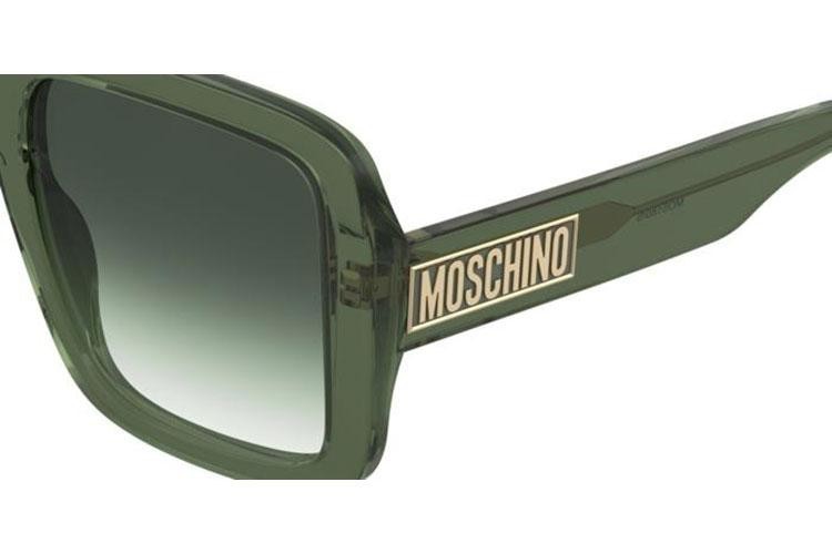 Okulary przeciwsłoneczne Moschino MOS180/S 1ED/9K Kwadratowe Zielone