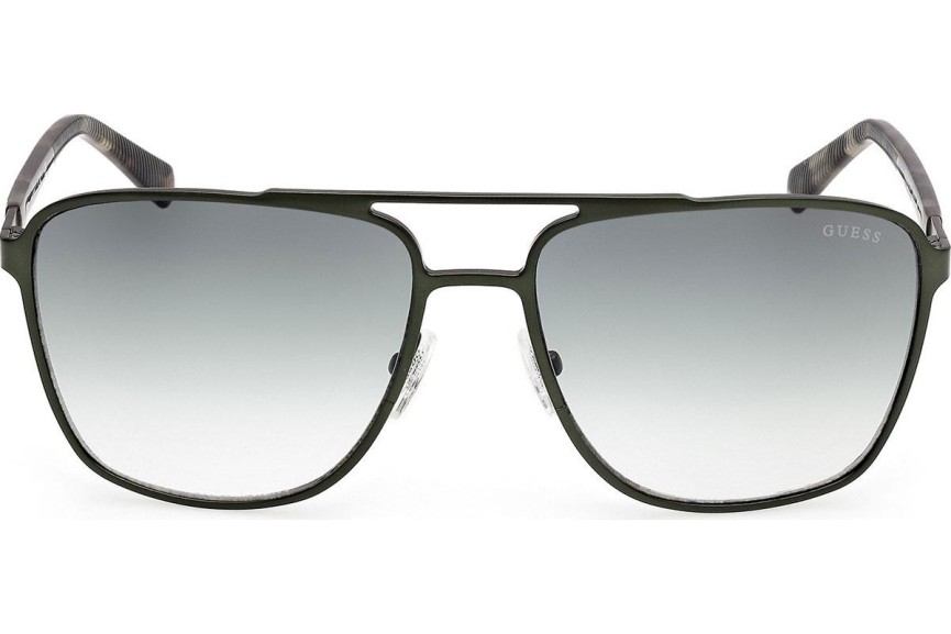 Okulary przeciwsłoneczne Guess GU00210 97P Kwadratowe Zielone