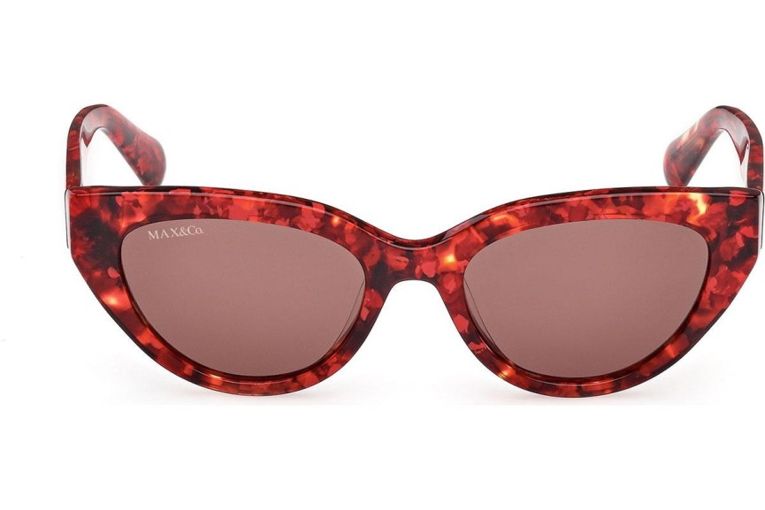 Okulary przeciwsłoneczne Max&Co. MO0127 54E Kocie oczy Havana