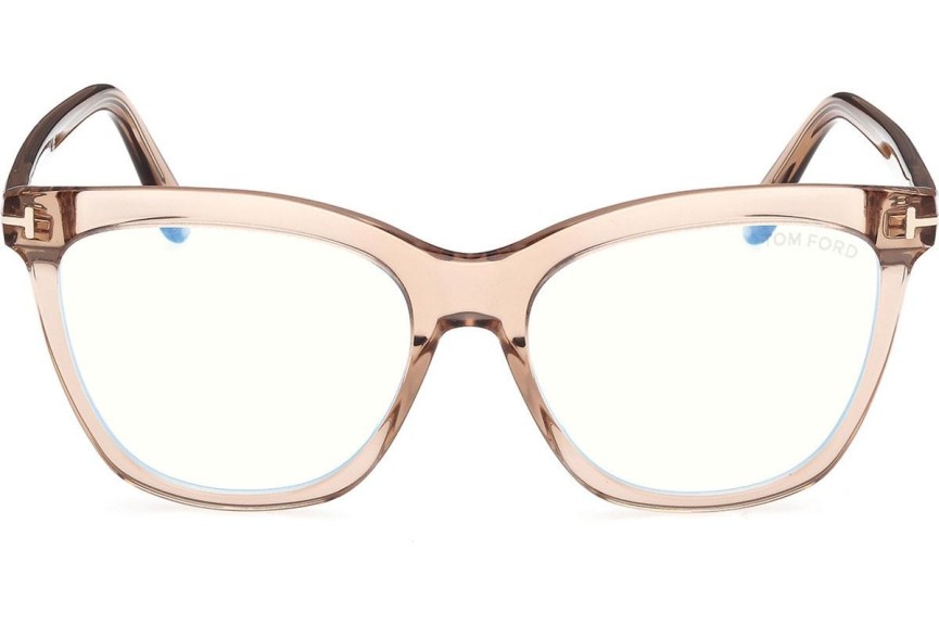 Okulary korekcyjne Tom Ford FT6042-B 045 Kocie oczy Brązowe