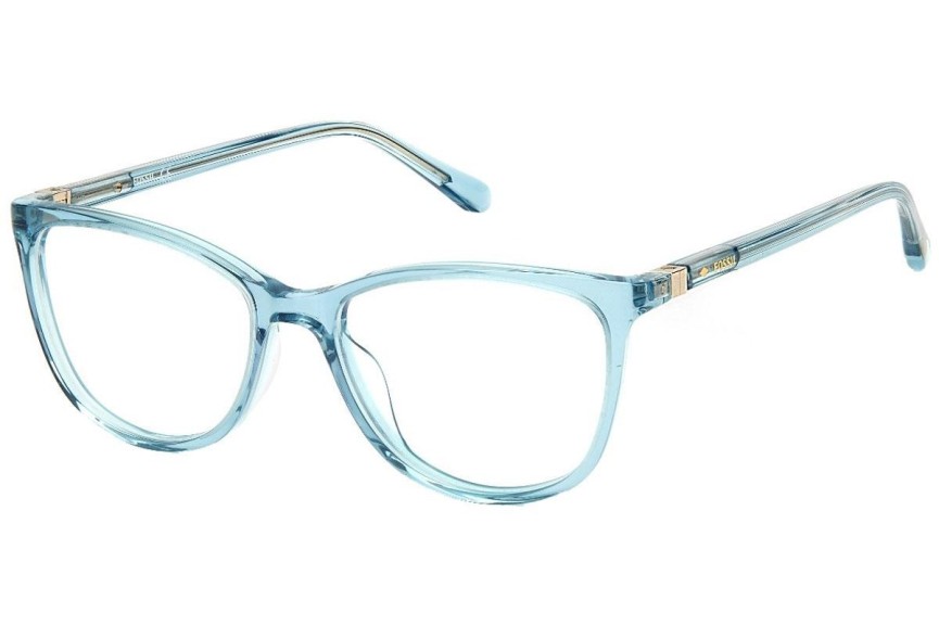 Okulary korekcyjne Fossil FOS7071 0OX Kocie oczy Niebieskie