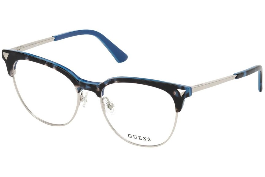 Okulary korekcyjne Guess GU2798 092 Browline Niebieskie