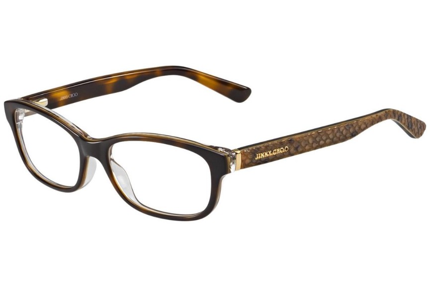 Okulary korekcyjne Jimmy Choo JC121 VTH Prostokątne Havana