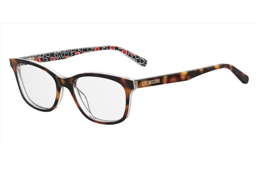 Okulary korekcyjne Love Moschino MOL507 VH8 Prostokątne Havana