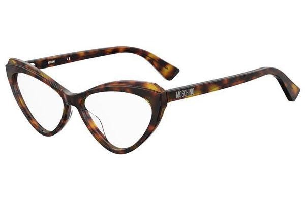 Okulary korekcyjne Moschino MOS568 SDP Kocie oczy Havana