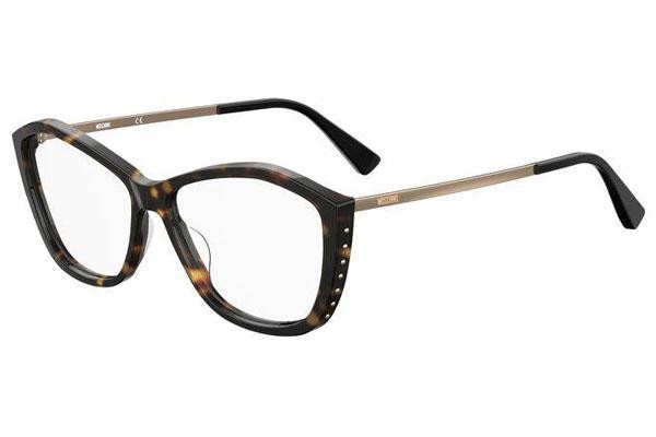 Okulary korekcyjne Moschino MOS573 086 Kocie oczy Havana