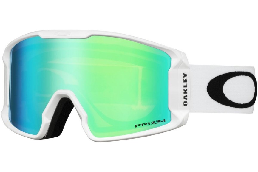 Gogle narciarskie Oakley Line Miner XM OO7093-08 PRIZM Pojedyncze | Shield Białe