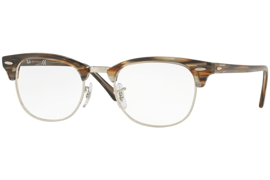 Okulary korekcyjne Ray-Ban Clubmaster RX5154 5749 Browline Brązowe