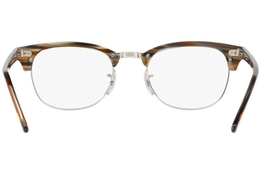 Okulary korekcyjne Ray-Ban Clubmaster RX5154 5749 Browline Brązowe