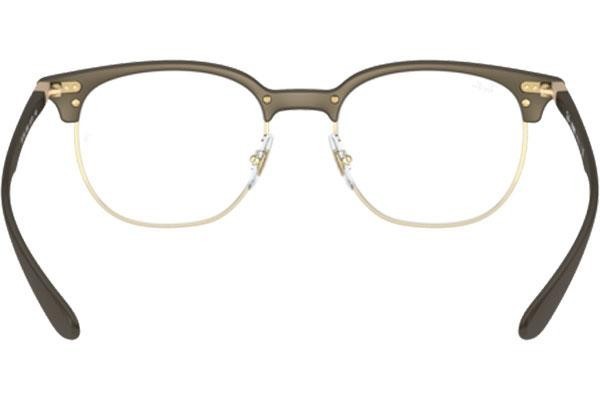 Okulary korekcyjne Ray-Ban RX7186 8063 Browline Brązowe