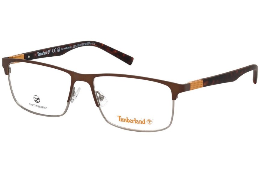 Okulary korekcyjne Timberland TB1651 048 Prostokątne Brązowe