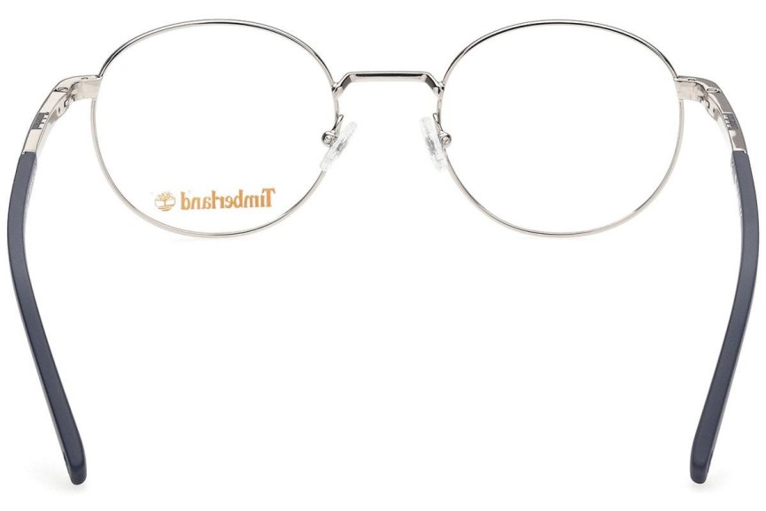 Okulary korekcyjne Timberland TB1724 010 Okrągłe Srebrne