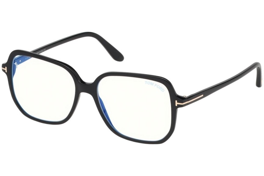 Okulary korekcyjne Tom Ford FT5578-B 001 Kwadratowe Czarne