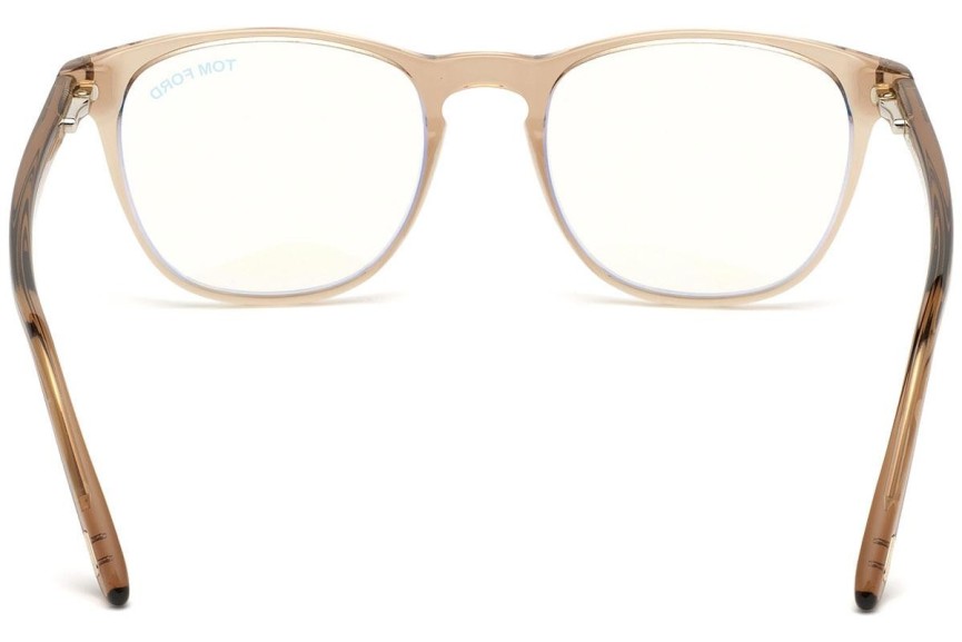 Okulary korekcyjne Tom Ford FT5625-B 045 Kwadratowe Brązowe