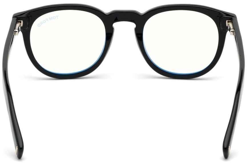 Okulary korekcyjne Tom Ford FT5629-B 001 Okrągłe Czarne