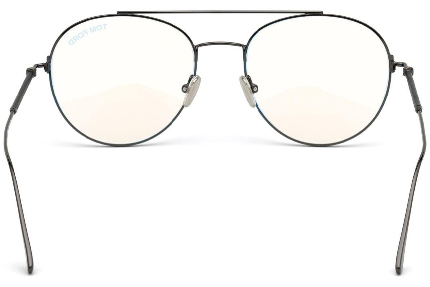 Okulary korekcyjne Tom Ford FT5657-B 012 Okrągłe Szare