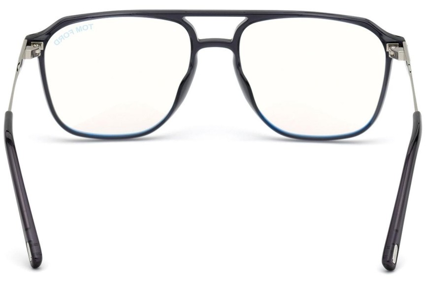 Okulary korekcyjne Tom Ford FT5665-B 020 Pilotki (Aviator) Szare