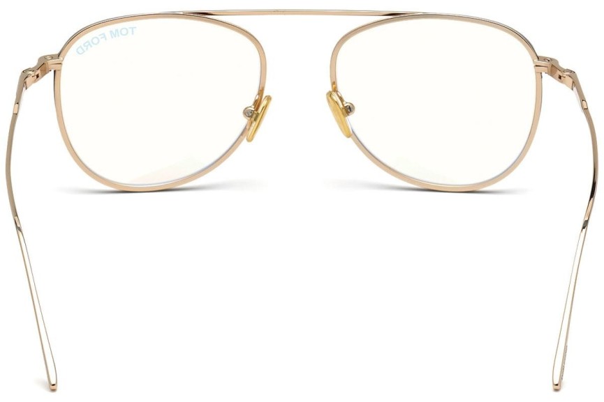 Okulary korekcyjne Tom Ford FT5691-B 028 Pilotki (Aviator) Złote