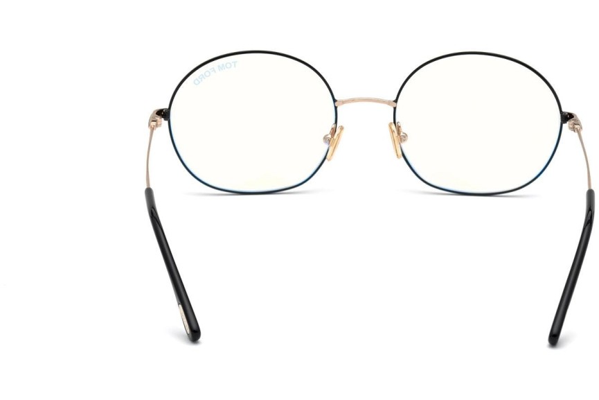 Okulary korekcyjne Tom Ford FT5701-B 001 Okrągłe Czarne