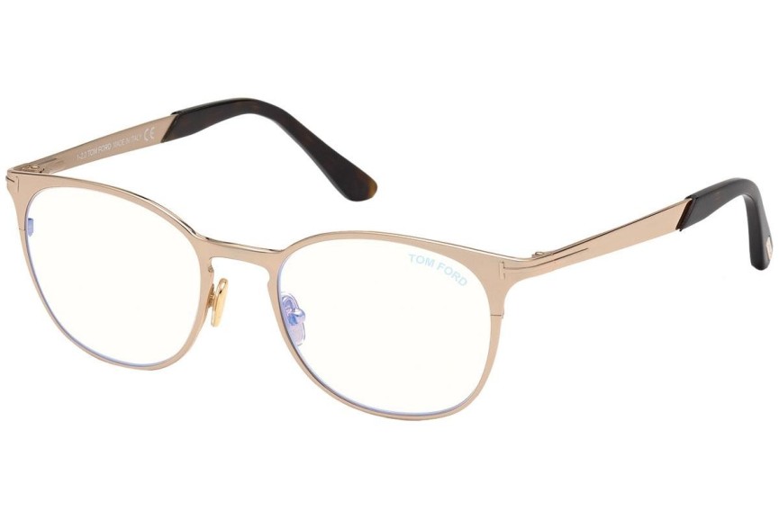 Okulary korekcyjne Tom Ford FT5732-B 028 Okrągłe Złote