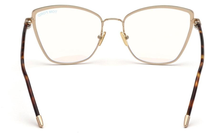 Okulary korekcyjne Tom Ford FT5740-B 048 Kwadratowe Brązowe